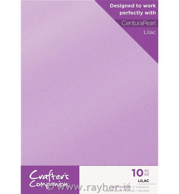 CARTONCINO GLITTER LILA, A4,250gsm,SET10