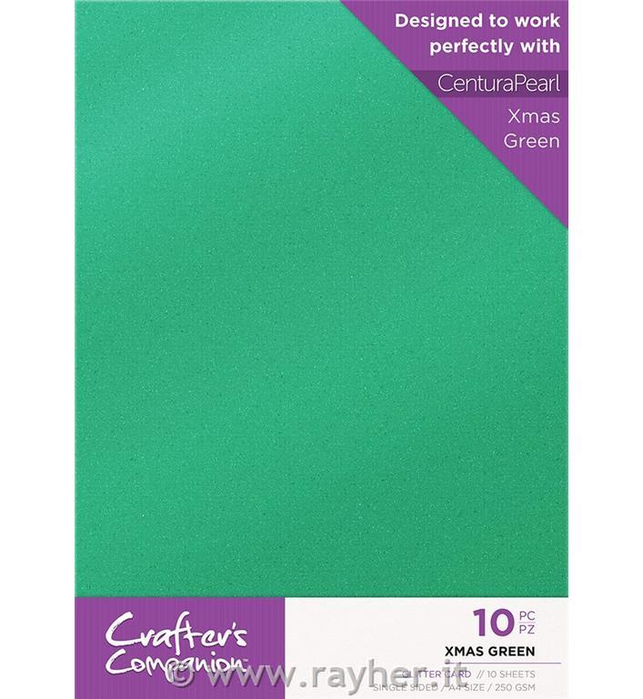 KARTON BLEŠČICE XMAS ZELEN, A4, 250gsm, SET10