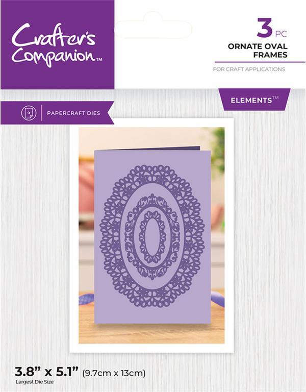 Fustella Nesting Die - Ornate Oval Frame
