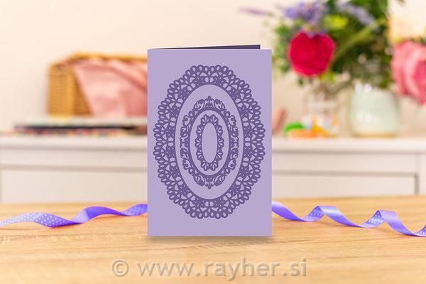 Fustella Nesting Die - Ornate Oval Frame