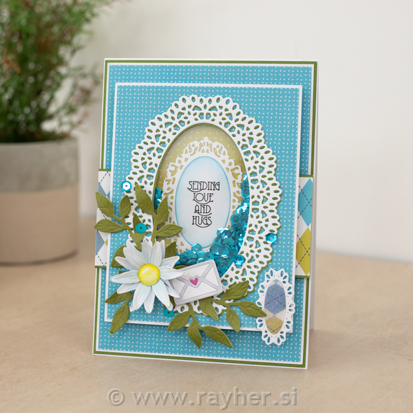 Fustella Nesting Die - Ornate Oval Frame