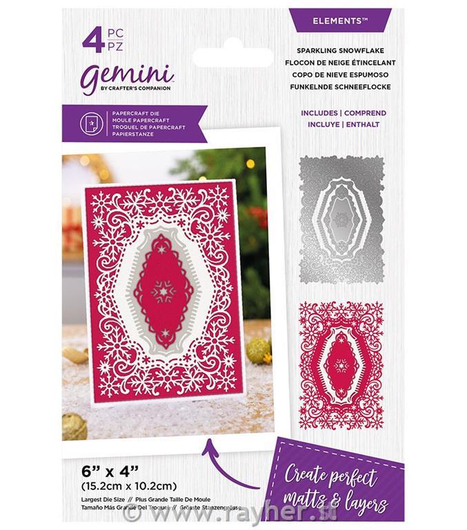 Gemini - Metal Die - Elements -Sparkling Snowflakes