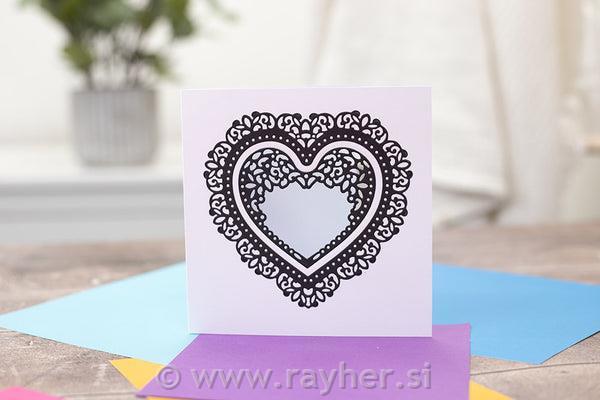 Rezalne šablone Nesting Die - Swirling Heart Frames