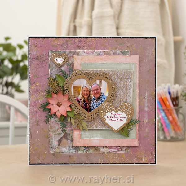 Rezalne šablone Nesting Die - Swirling Heart Frames