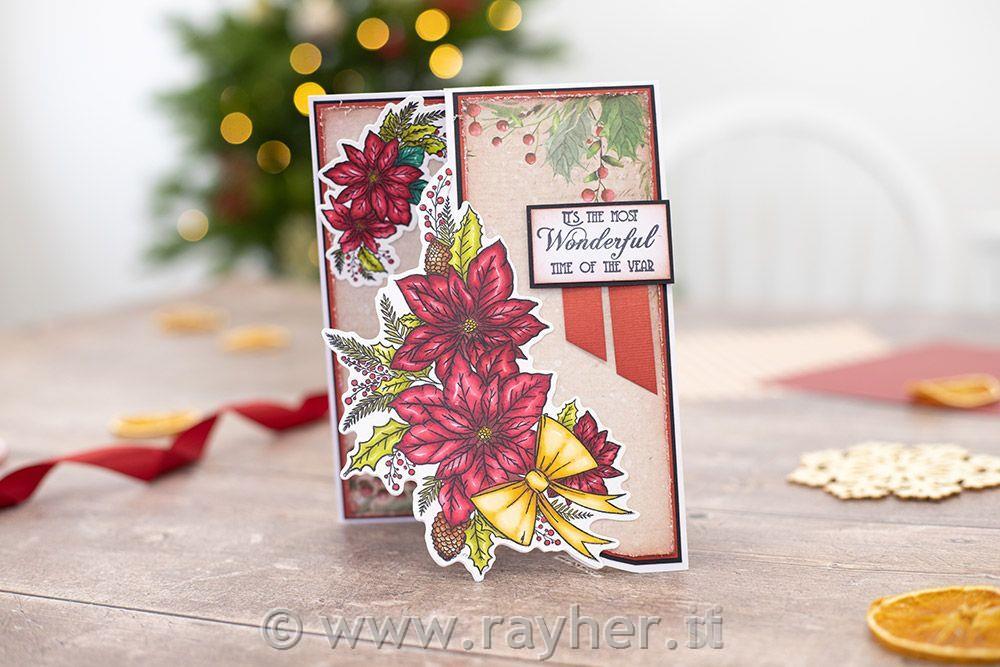 Fustella e timbri - Festive Poinsettia