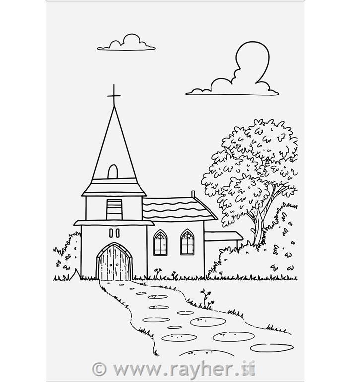 Štampiljka Lee Holland - Village Church