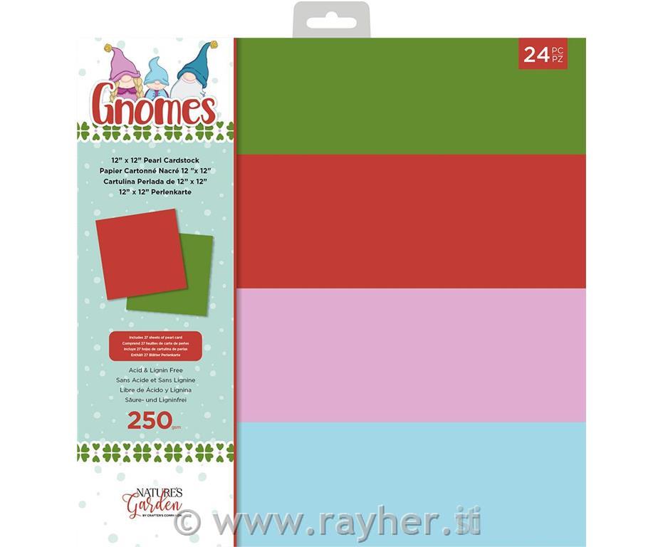 Set di carta perlata Gnome - 30.5x30.5cm