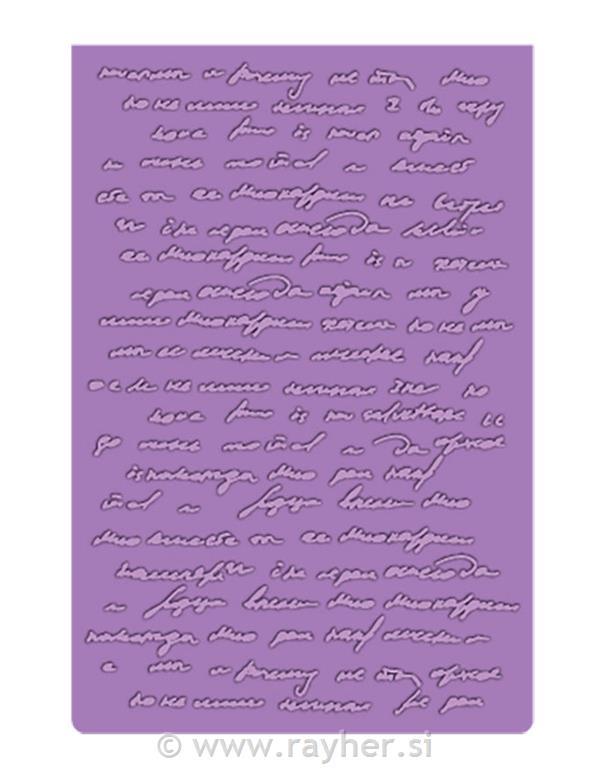Cartella embossing - Handwritten Letter