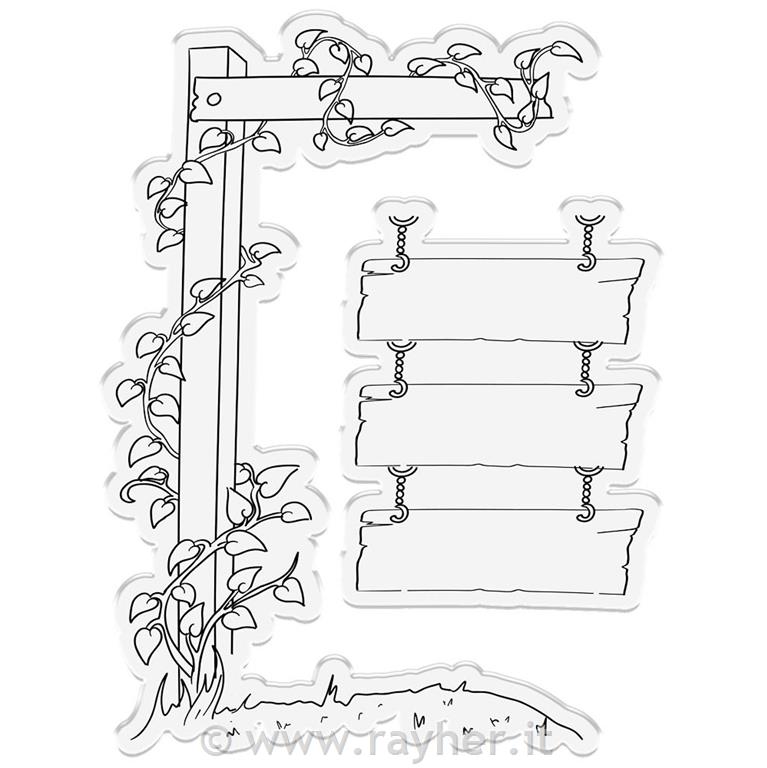 Fustelle/Timbri Hanging Sign, Vines