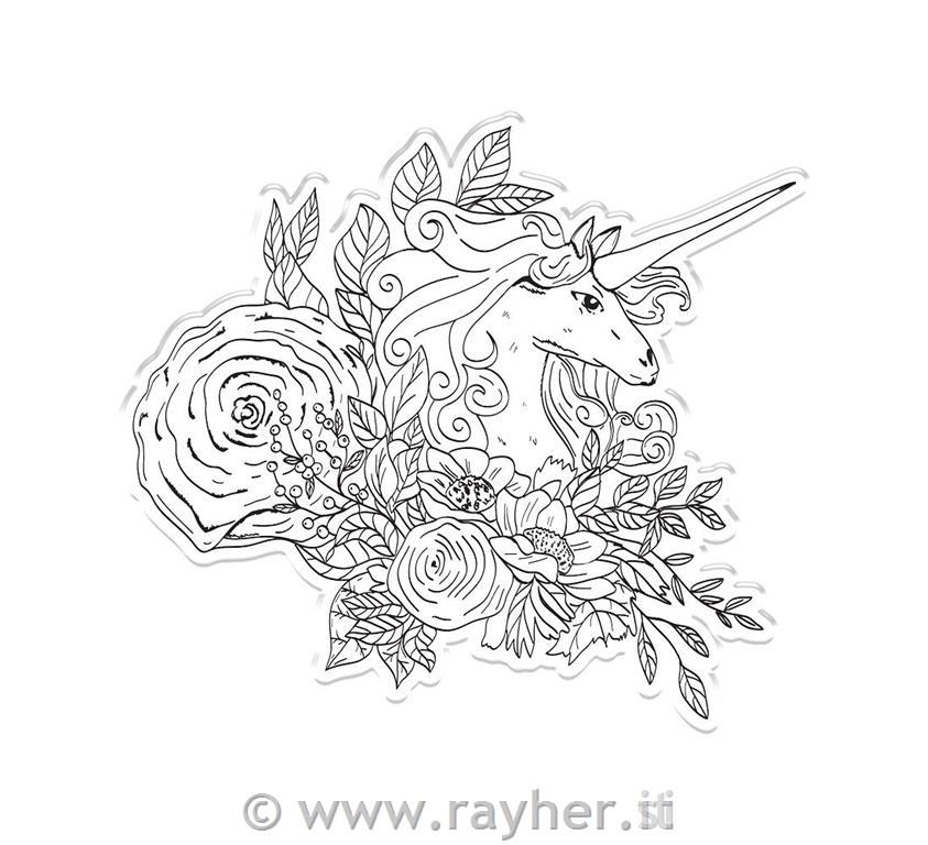 Timbro & Fustella -Decorative Unicorn