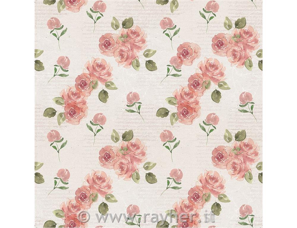 Set papirjev pergament Rose Garden, 30x30cm