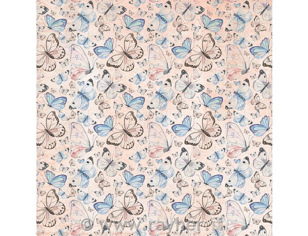 Set papirjev pergament Rose Garden, 30x30cm