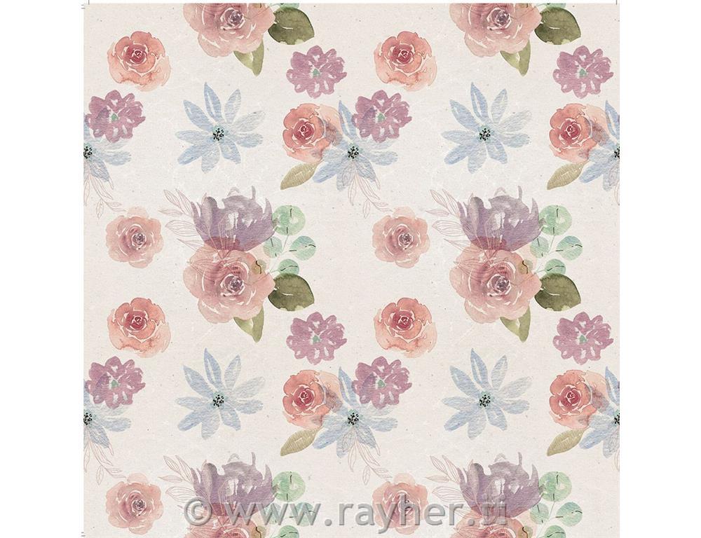 Set papirjev pergament Rose Garden, 30x30cm