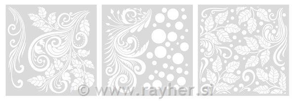 Gemini 3D Embossing Folder & Stencil - O