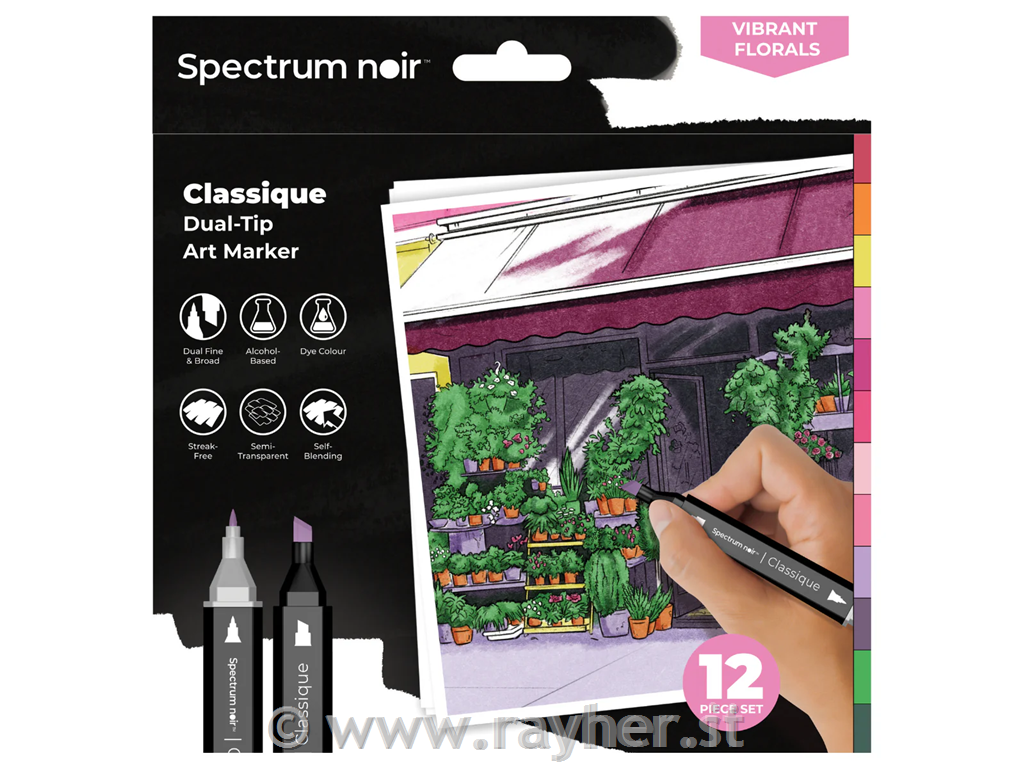 Spectrum Noir-Classique 12pc-Vibrant Florals