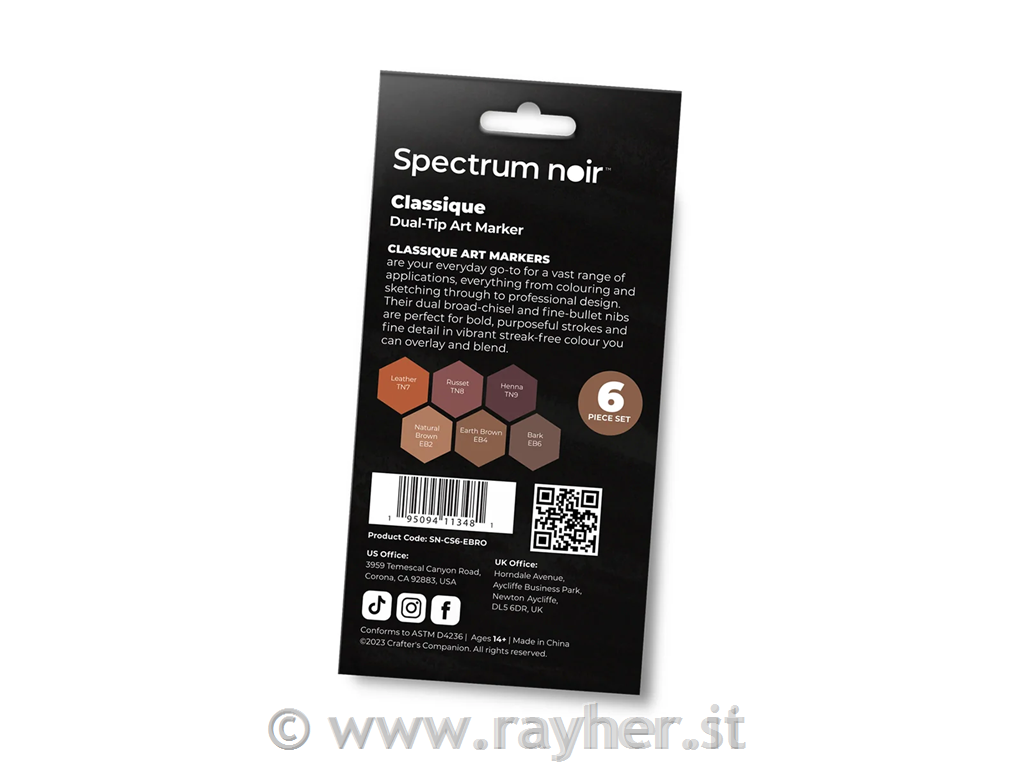 Spectrum Noir-Classique 6pc-Earthy Browns