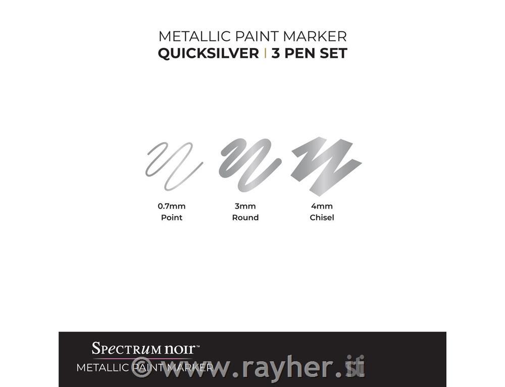Set flomastrov Metallic Paint Marker - Quicksilver