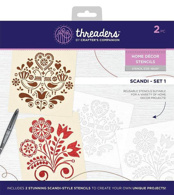 Stencil Scandi 1, set 2.