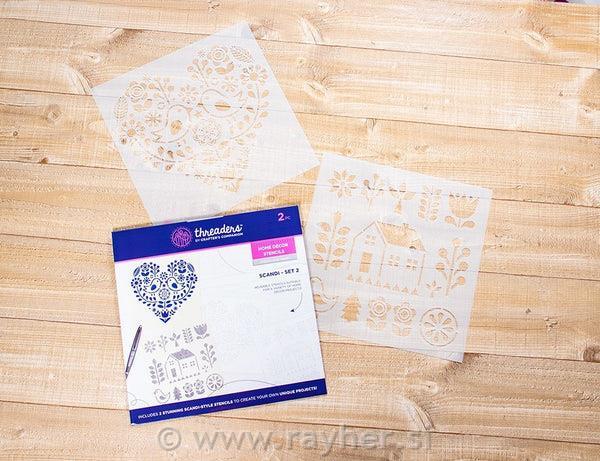Gemini 3D Embossing Folder & Stencil - O