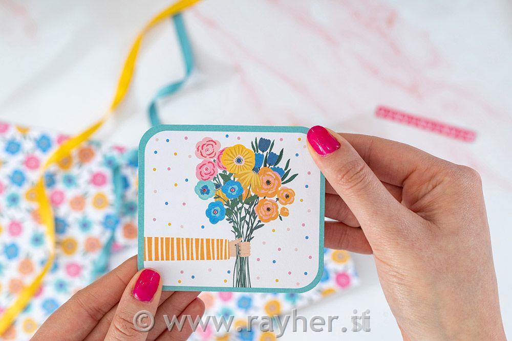 Set di carta Rainbow Blooms 30x30cm