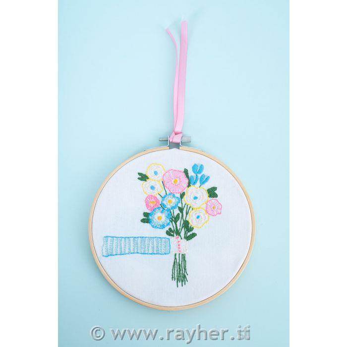 Set per ricamo - Rainbow Blooms