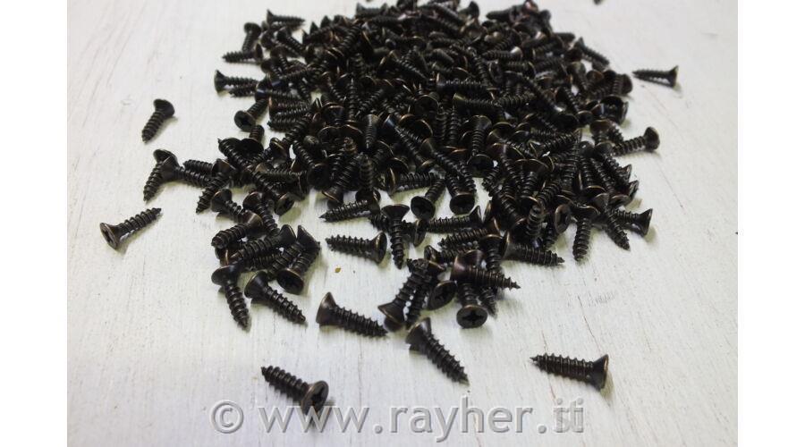 Viti in bronzo Antik, 100 pezzi, 3x12 mm