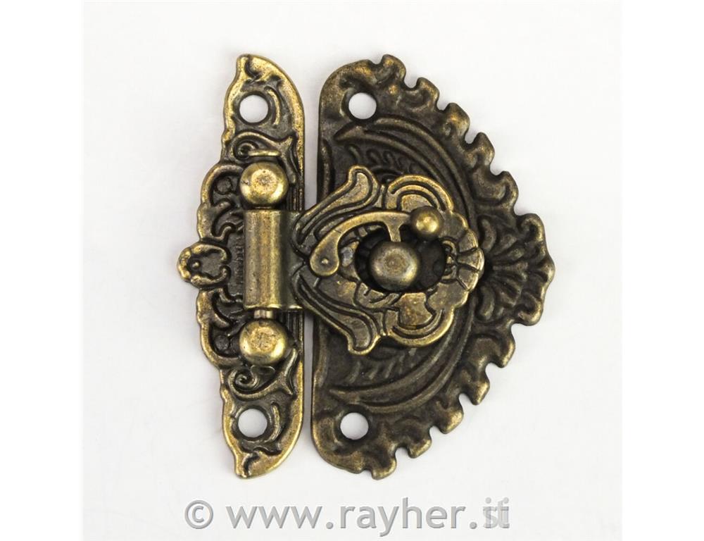Chiusura in metallo, bronzo antico, 5pz
