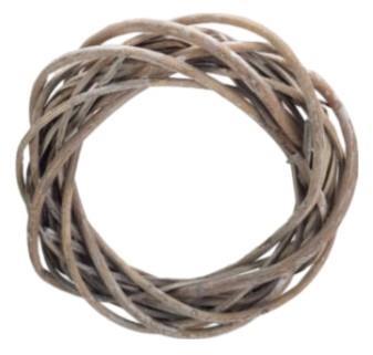 Ghirlanda, intrecciata, legno, 20x6cm