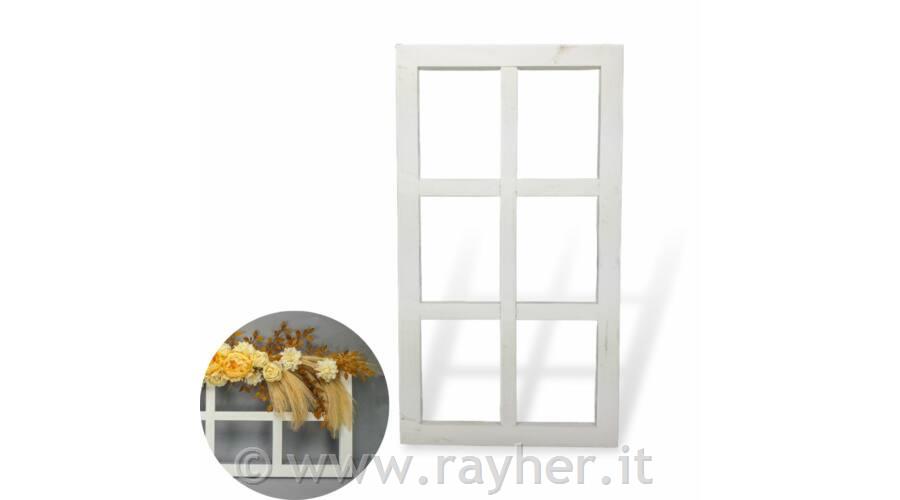 Lesen okvir, okno, belo, 74x41cm