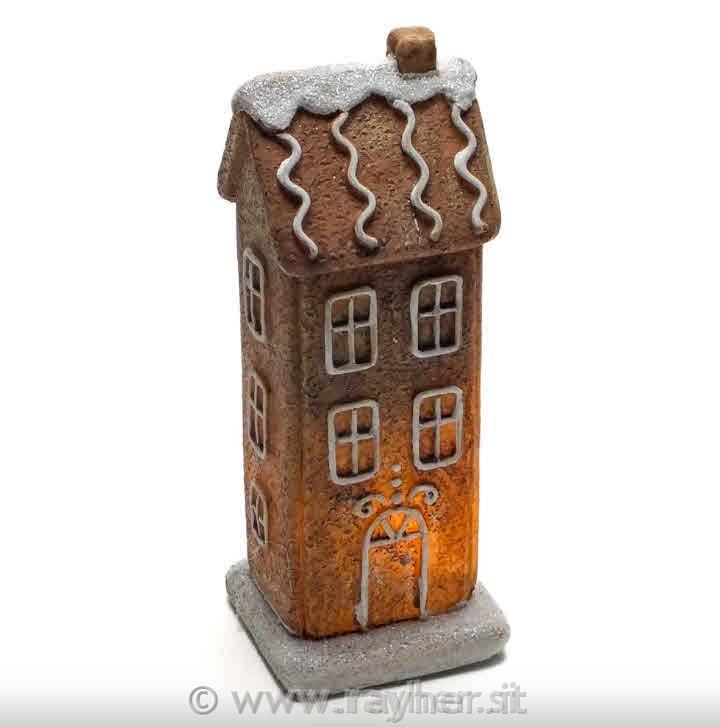 Casetta a due piani “biscotto”, 16 cm