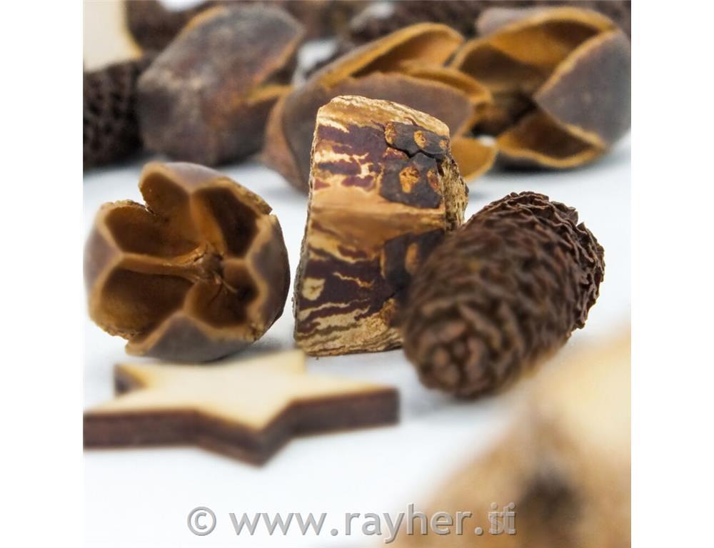 Paket za dekoracijo, natur z zvezdicami