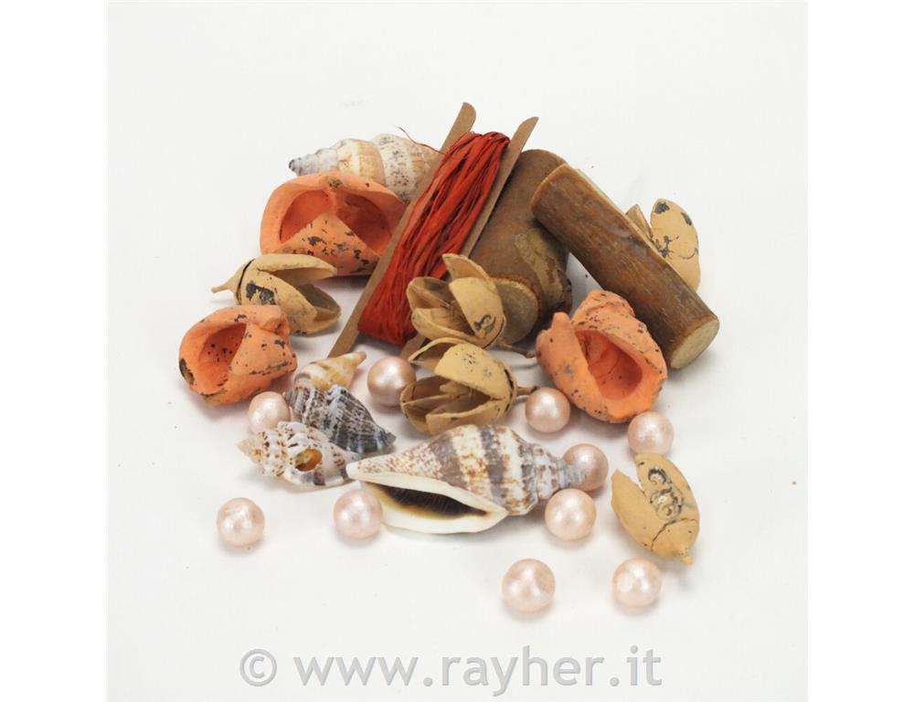 Dekoracija Mediteran natur, oranžna