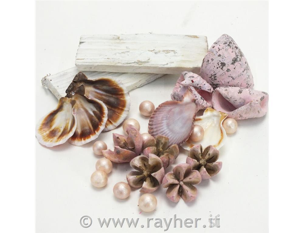 Decorazione Mediterraneo natur, rosa