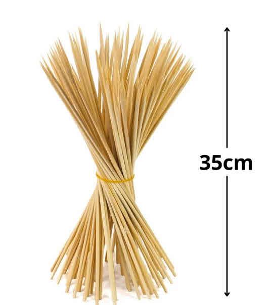 Stecche in legno 35 cm, 3 mm, 100 pz