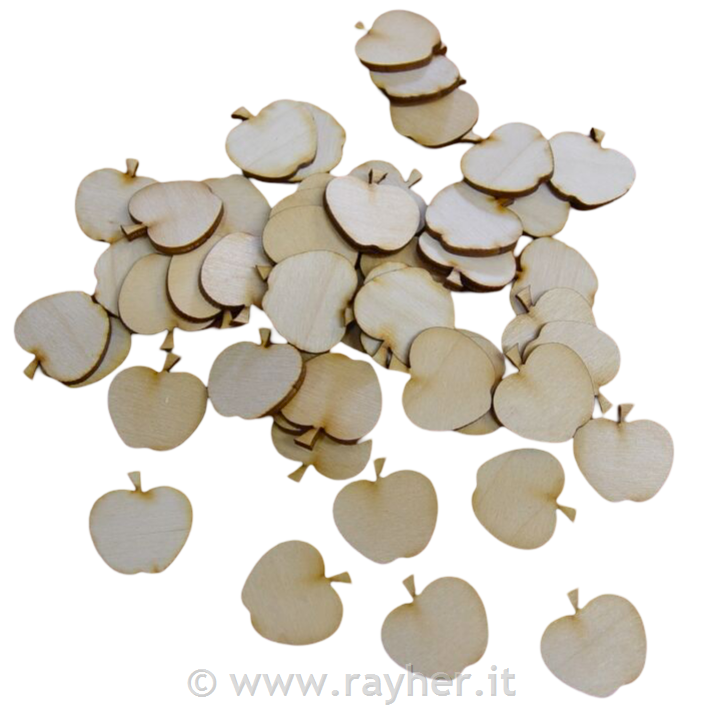 Leseni okraski, Jabolka, set 30