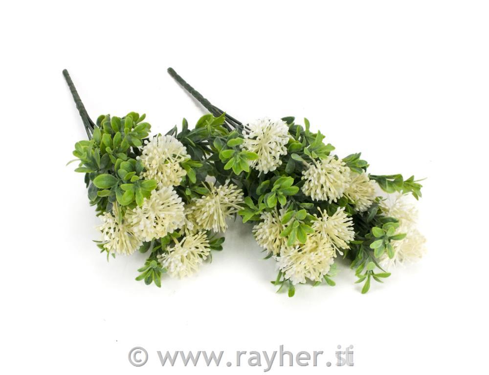 Bouquet di fiori bianchi, 32 cm