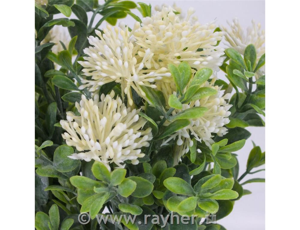 Bouquet di fiori bianchi, 32 cm