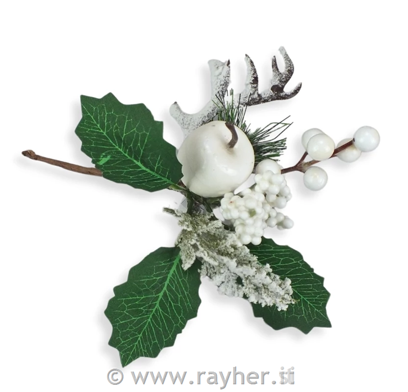 Ramoscello con mela, 20 cm