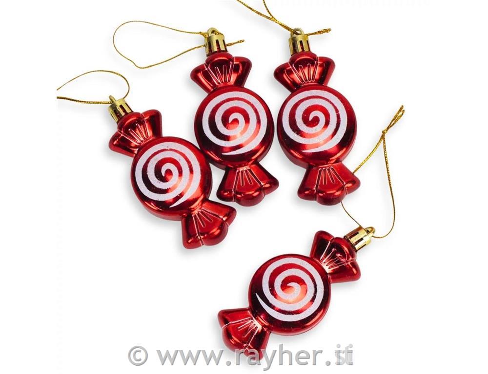 Okraski za jelko, bonboni, set 4