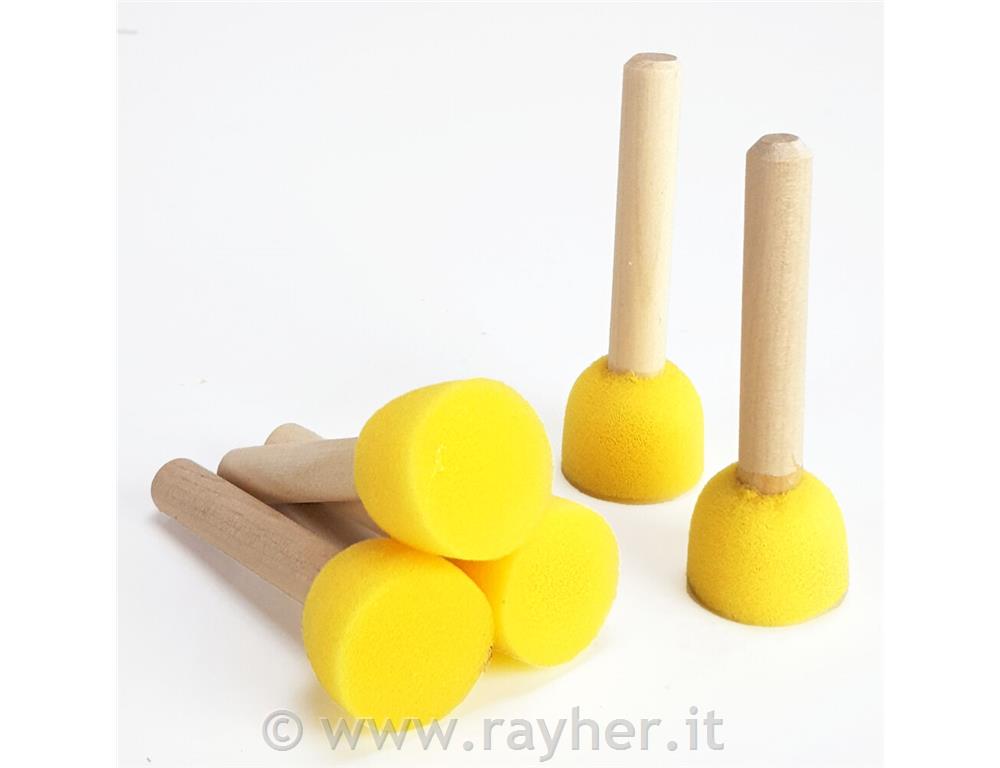 Čopiči gobice, 3cm, set 5