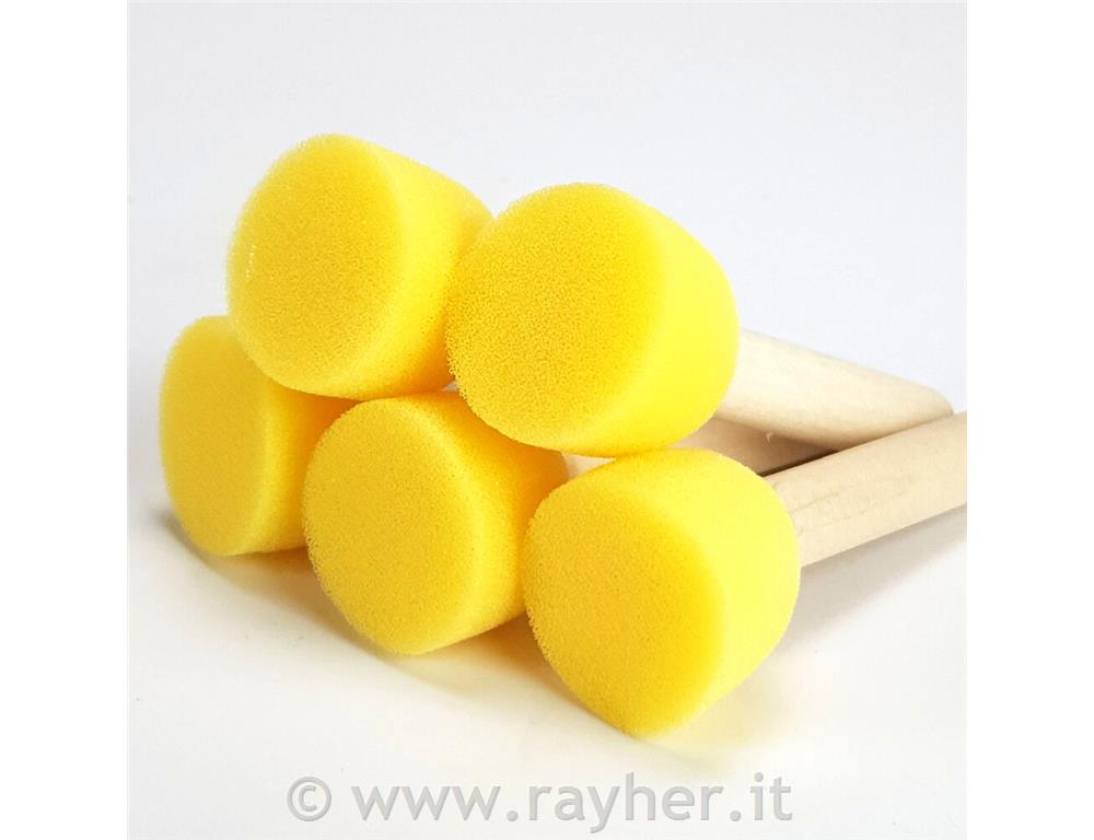 Čopiči gobice, 3cm, set 5