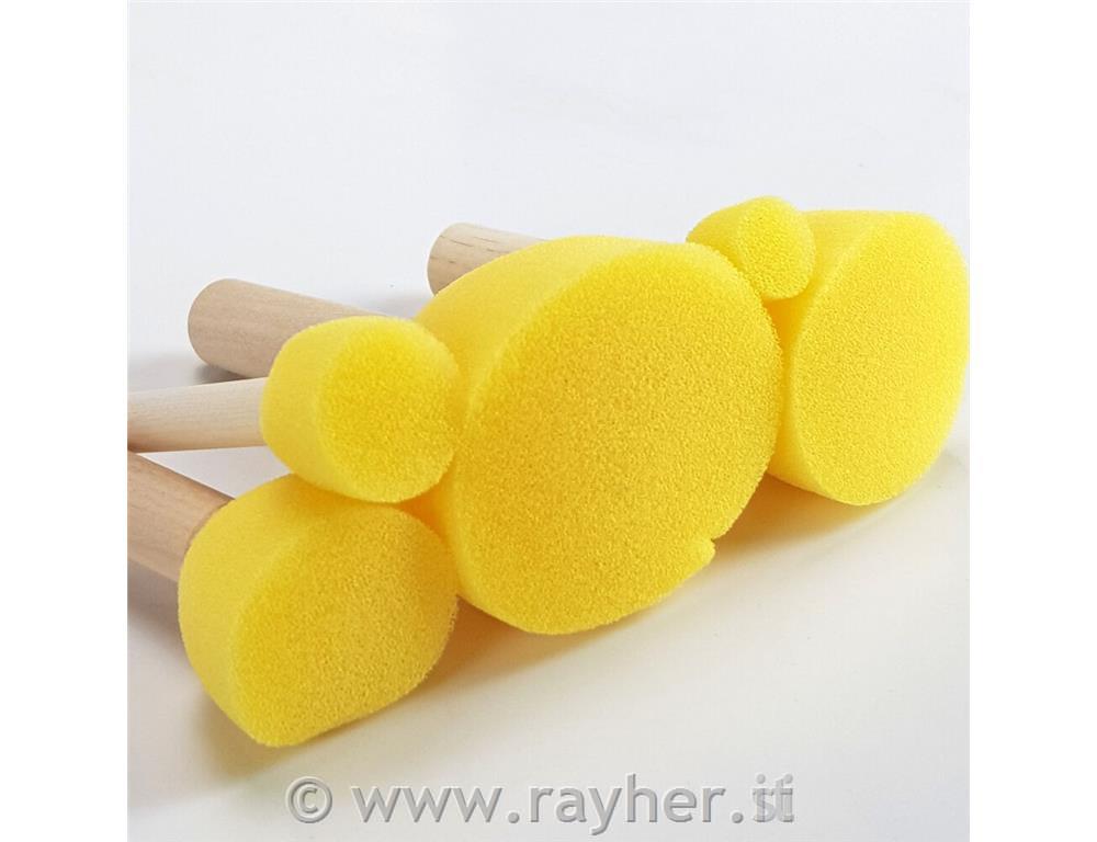 Čopiči gobice, set 5, različne velikosti