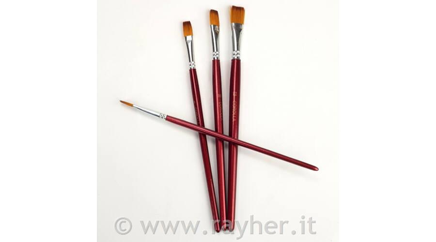 Pennelli per pittura, set 4