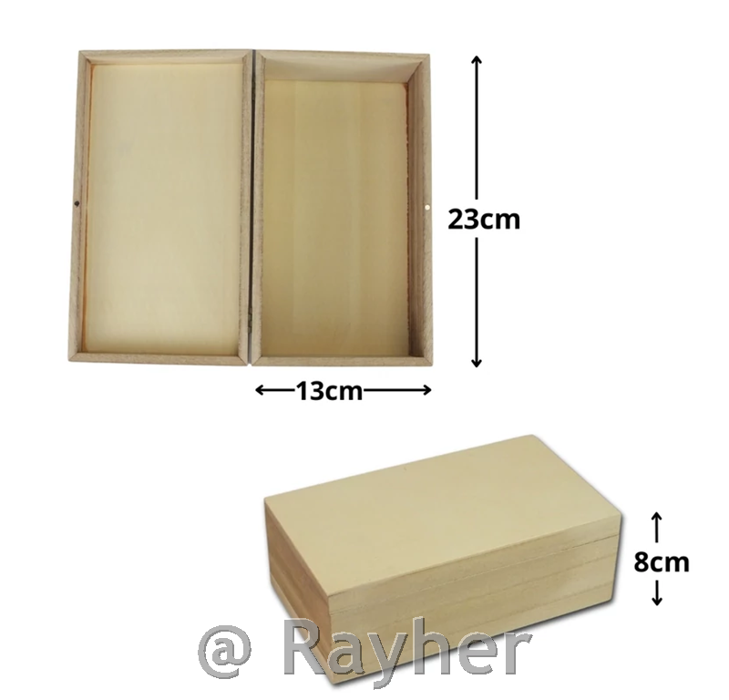 Scatola in legno con chiusura magnetica