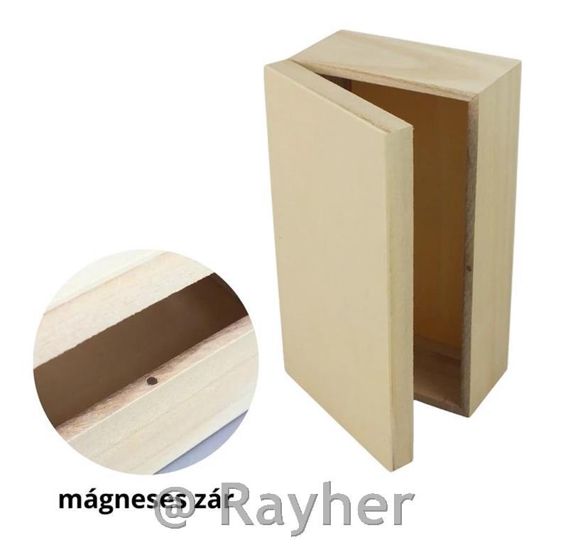 Scatola in legno con chiusura magnetica