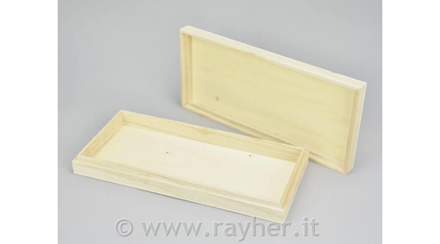 Scatola in legno, 13,5x29x4cm