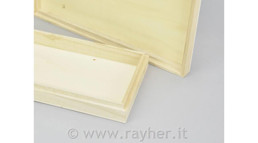 Scatola in legno, 13,5x29x4cm