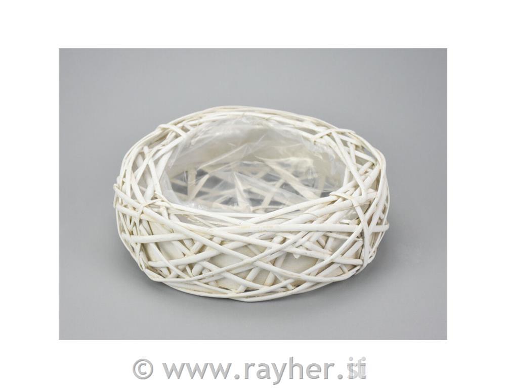 Cestino, bianco, 25cm