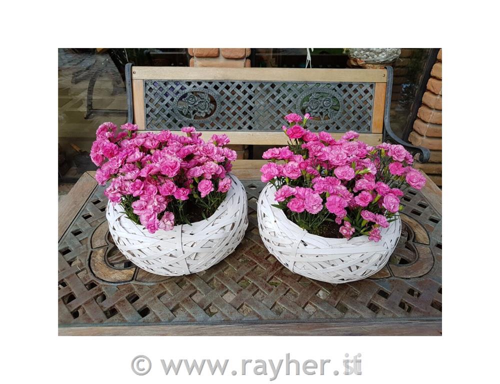 Cestino, bianco, 25cm