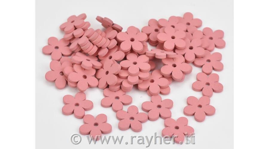 Decorazione legno, rose, set 50